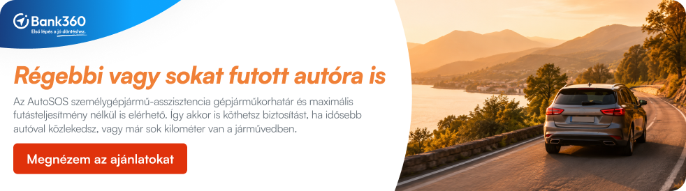 AutoSOS ajánlat régebbi vagy sokat futott autókra is, hegyi úton haladó személyautóval